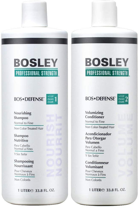 BOSLEY DEFENSE Shampoo & Conditioner DUO Non Color Treated 33.8